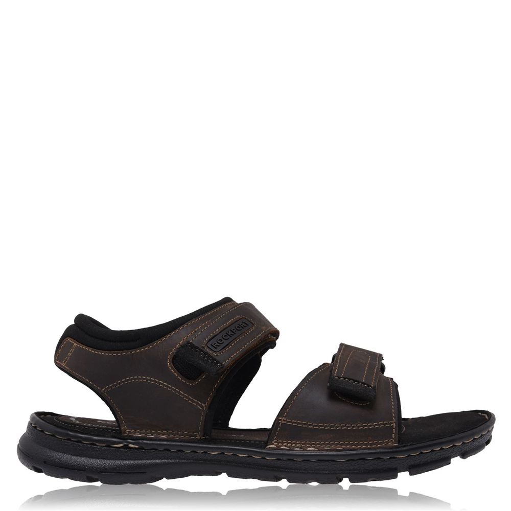 Rockport Men's Darwyn Footwear Sandals - Brown - USA (8417GZSOL)